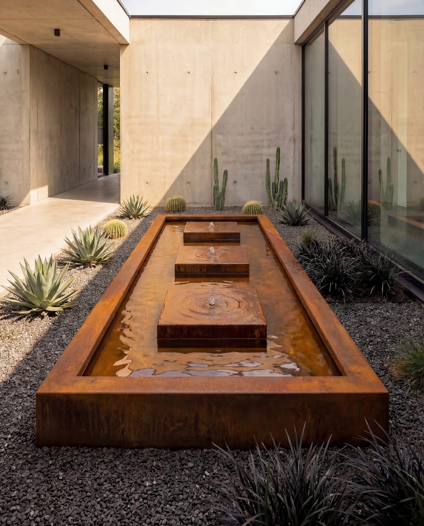 KYSB Corten Canal de Agua Arquitectónico