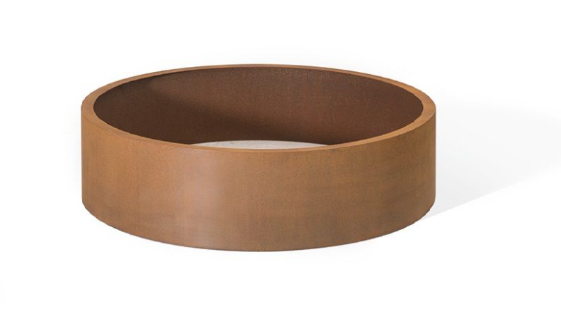 Embellecedor circular corten