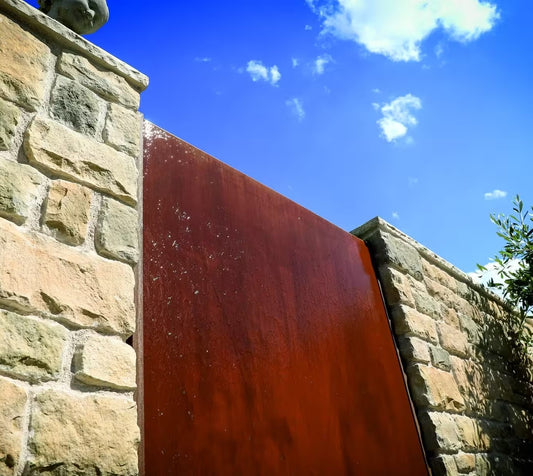 Muro de Agua de Acero Corten