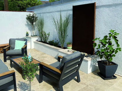 Muro de Agua de Acero Corten